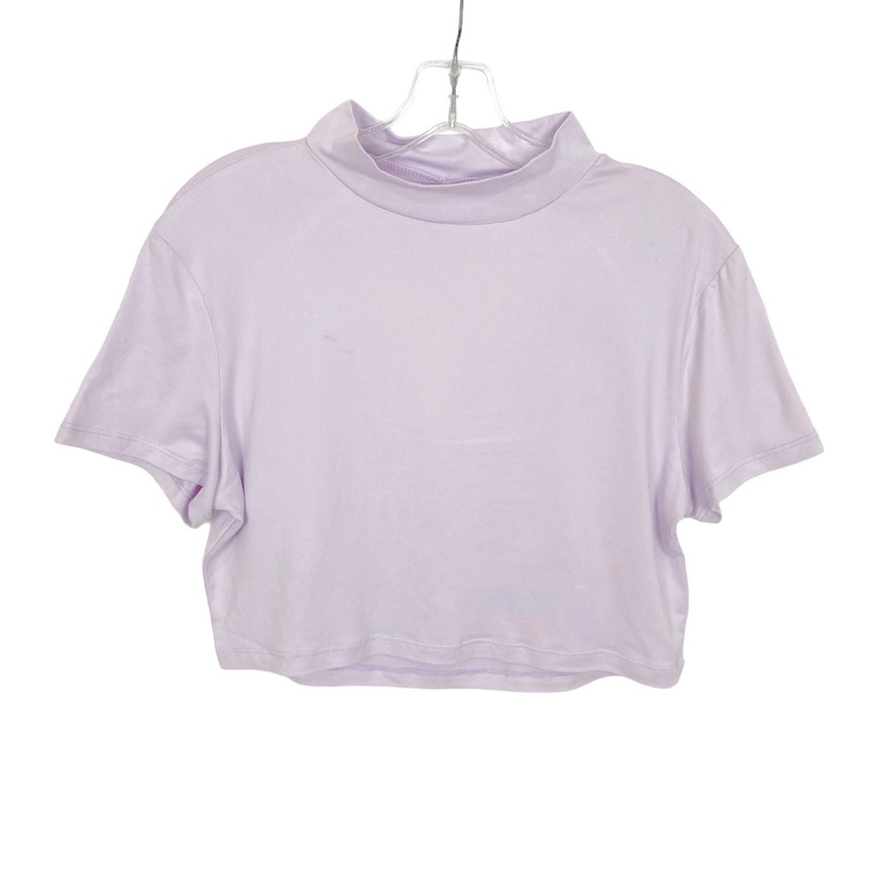 Streetwear Society Lilac Crop Tee with Open Back XL NWT